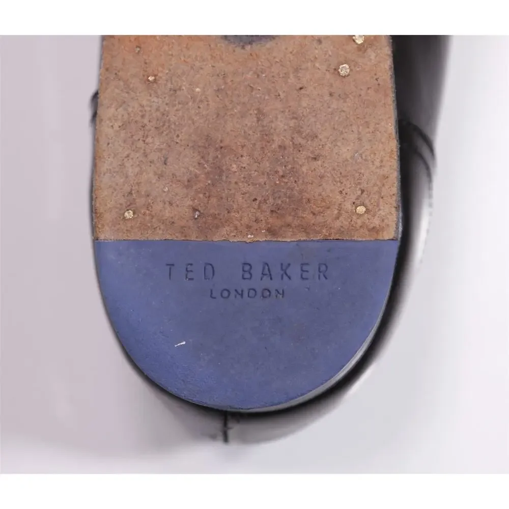 Ted Baker Rogrr Black Captoe Oxford Leather Dress Shoes Mens UK 13 US 14